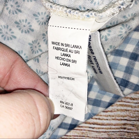 LUCKY BRAND Plaid Pullover Blouse Size XS - Picture 5 of 10